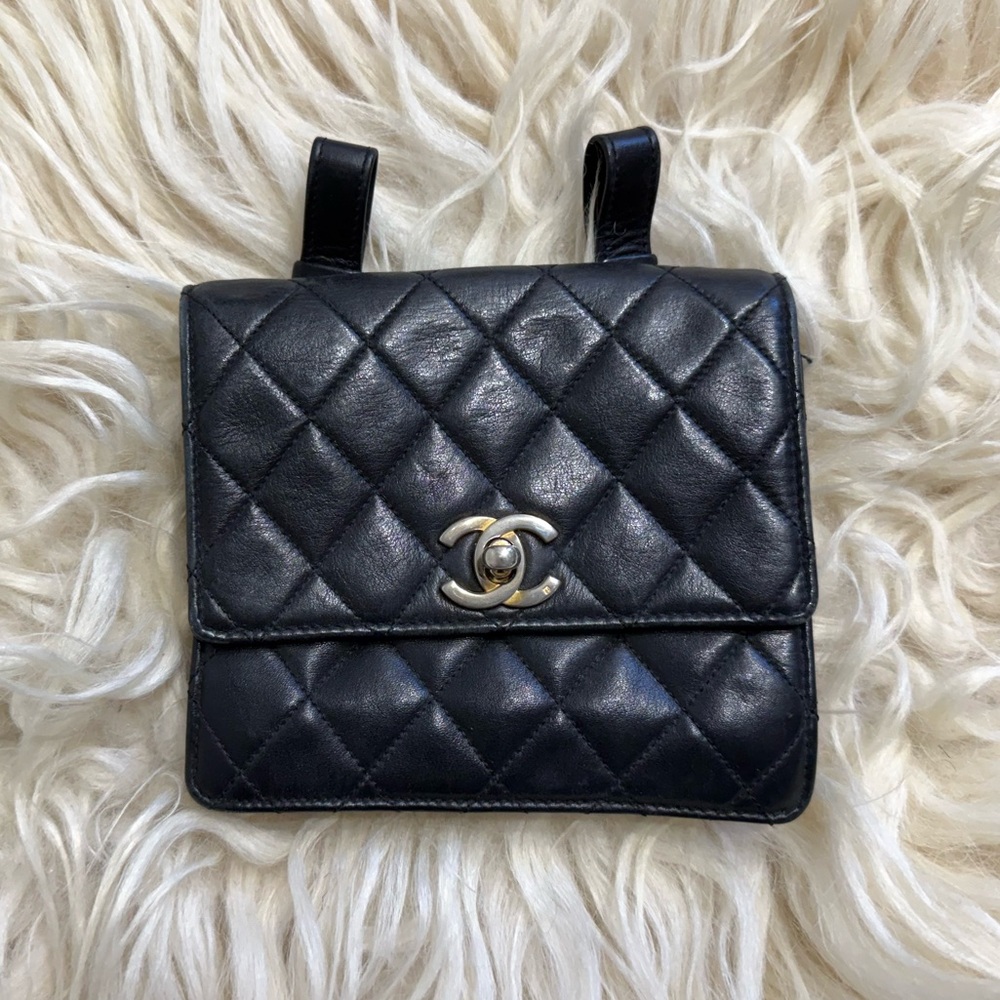 CHANEL Black Quilted Bag